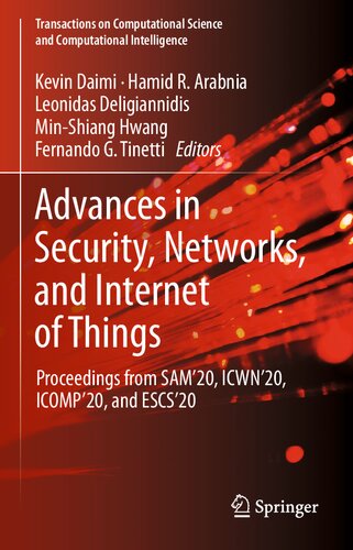 Advances in Security Networks and Internet of Things