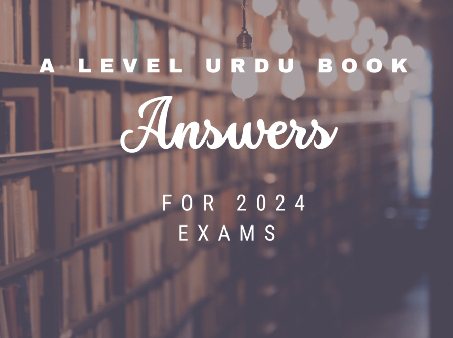 A Level Urdu book answers