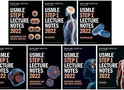 Kaplan USMLE Step 1 Lecture Notes 7 Book Set